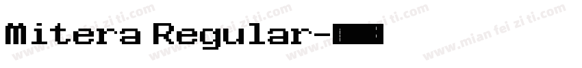 Mitera Regular字体转换